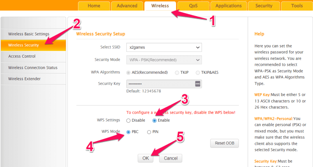 how to enable wps button on router optimized